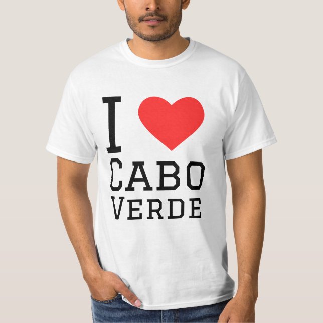 I kärlek Cabo verde T Shirt (Framsida)