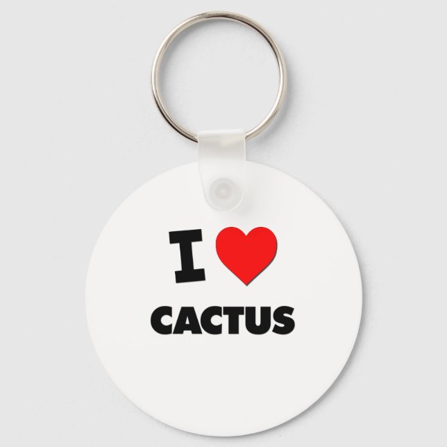 I kärlek Cactus Nyckelring (Framsida)