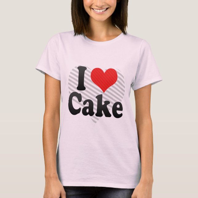 I Kärlek Cake T-shirt (Framsida)
