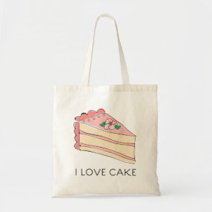 I Kärlek Cake Tygkasse