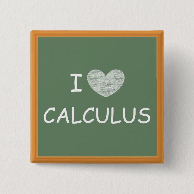 I Kärlek Calculus Knapp (Framsida)