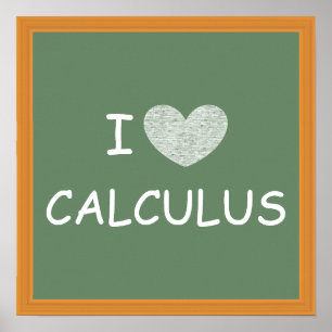 I Kärlek Calculus Poster