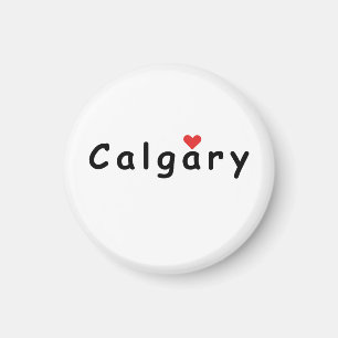 I kärlek Calgary Magnet