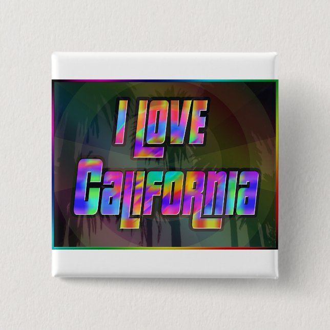 I KÄRLEK California Bright Future Button Knapp (Framsida)