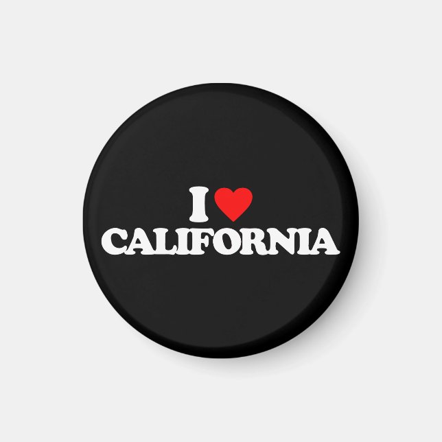 I KÄRLEK CALIFORNIA MAGNET (Framsidan)