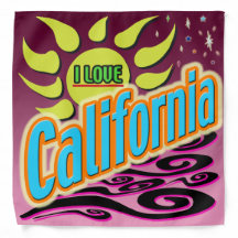 "I KÄRLEK California" Night Sunshine Bandana