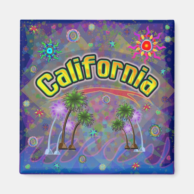 I KÄRLEK California Noble Voyage Magnet (Framsidan)
