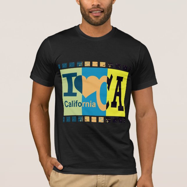 I kärlek California - Pop art 2 T-shirt (Framsida)
