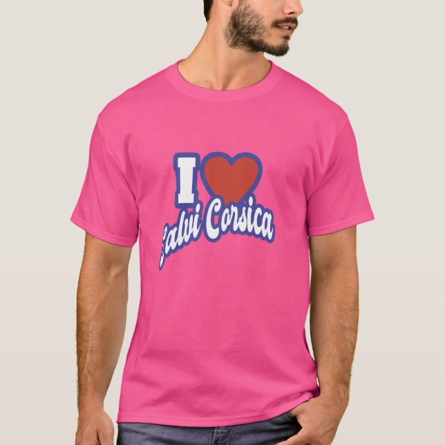 I Kärlek Calvi Corsica T Shirt (Framsida)