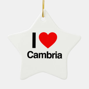 i kärlek cambria julgransprydnad keramik