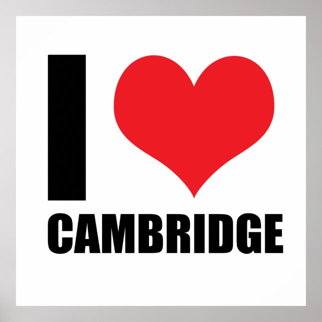 I kärlek Cambridge Poster (Framsidan)