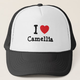 I kärlek Camellia hjärta T-Shirt Truckerkeps
