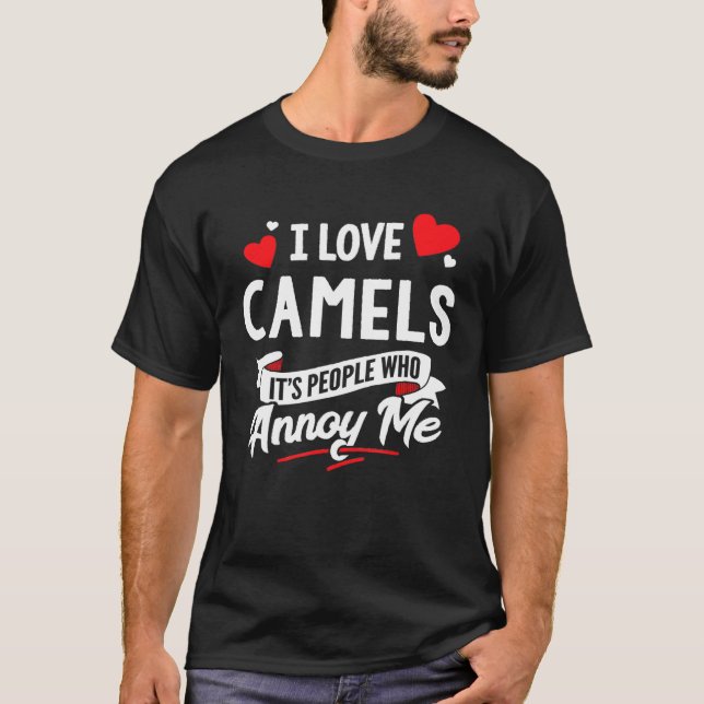 I Kärlek Camels T Shirt (Framsida)