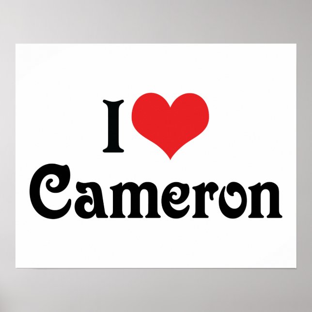 I Kärlek Cameron Poster (Framsidan)