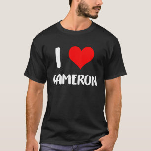 I kärlek CAMERON valentine Förlåt damer hjärta b T Shirt