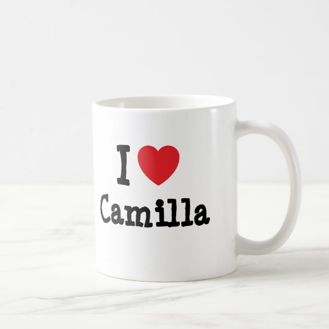 I kärlek Camilla hjärta T-Shirt Kaffemugg (Höger)