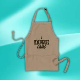 I Kärlek Camouflage Grönt Brown | Förkläde