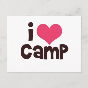 I Kärlek Camp-vykort Vykort
