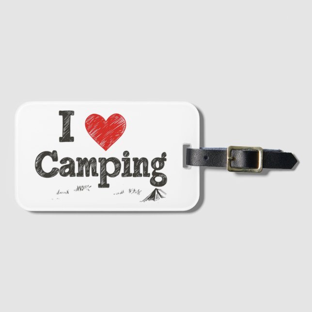 I Kärlek Camping Bagagebricka (Framsida horisontal)