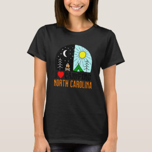 I Kärlek Camping North Carolina America utomhus Na T Shirt