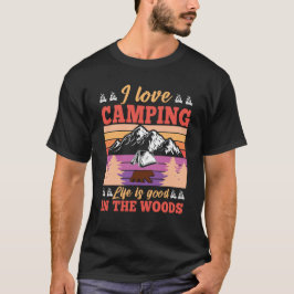 I kärlek camping på en fantastisk camping utomhus t shirt