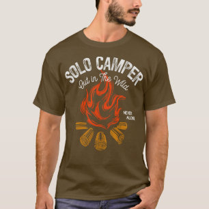 I Kärlek Camping Solo Campers Campfire T Shirt