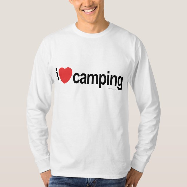 I Kärlek Camping T-shirt (Framsida)