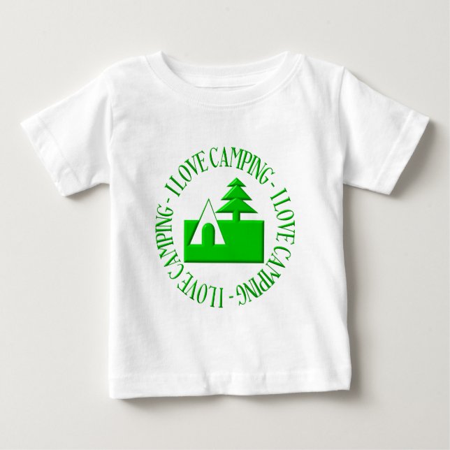 I kärlek camping tee shirt (Framsida)