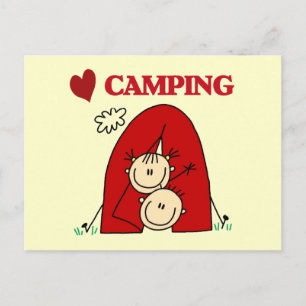 I Kärlek Camping Tshirts and Gifts Vykort