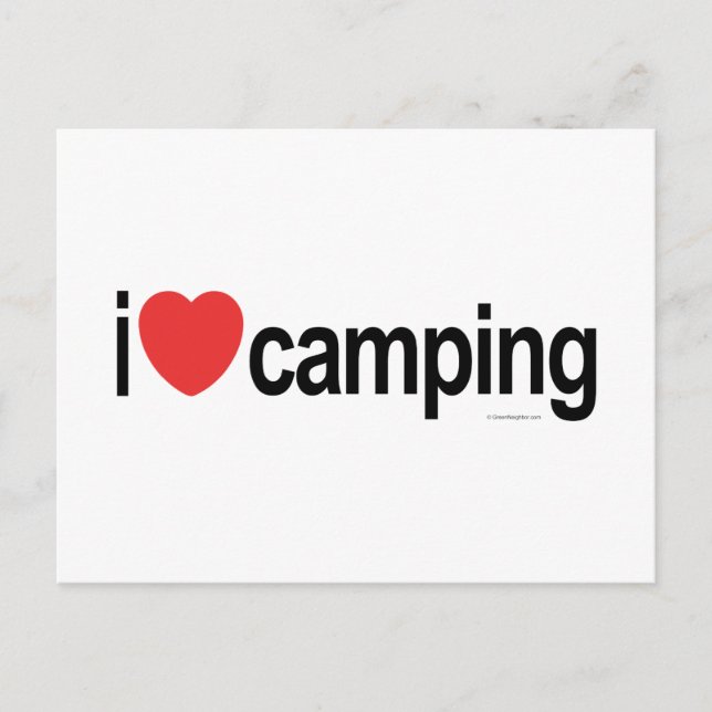 I Kärlek Camping Vykort (Framsida)