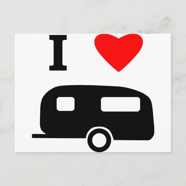 I Kärlek Camping Vykort (Framsida)