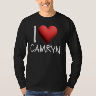 I Kärlek Camryn Namn Personlig Girl Woman Friend T Shirt