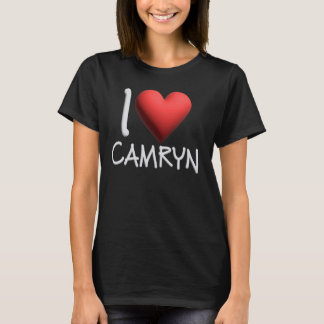 I Kärlek Camryn Namn Personlig Girl Woman Friend T Shirt