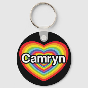 I kärlek Camryn: regnbåge Nyckelring