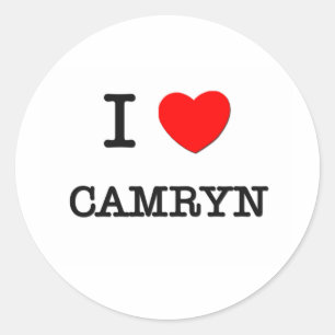 I Kärlek Camryn Runt Klistermärke