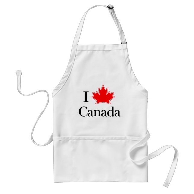 I KÄRLEK CANADA APRON FÖRKLÄDE (Framsidan)