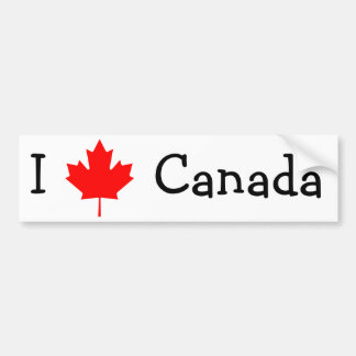 I Kärlek Canada Bumper Sticker Bildekal