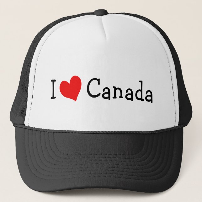 I Kärlek Canada Hat Keps (Framsida)