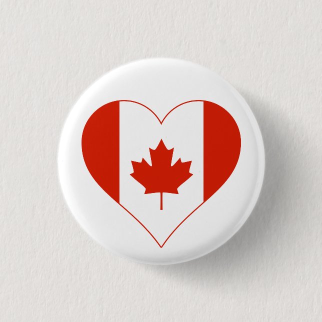 I kärlek Canada hjärta Knapp (Framsida)