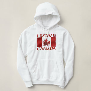 I Kärlek Canada Hoodie Women's Canada Hoodie Jacka T Shirt