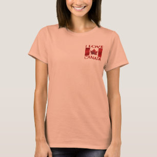 I Kärlek Canada Jacka Women's Canada Track Jacka Tee Shirt