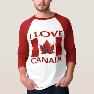 I Kärlek Canada Jersey Canada Souvenir Sports Shir Tee