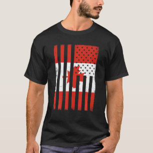 I Kärlek Canada National Day Funny Canadian Flagga T Shirt