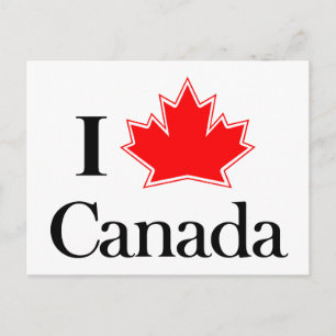 I KÄRLEK CANADA POSTKORT VYKORT