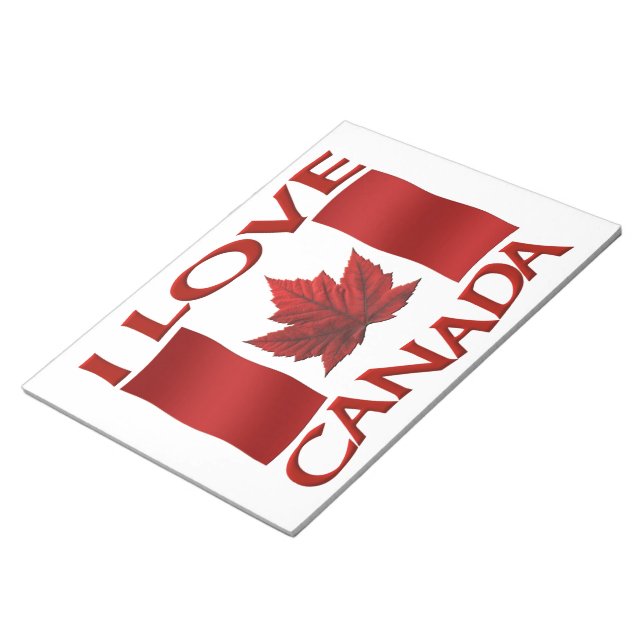 I Kärlek Canada Souvenir Anteckningsblock Canada G (Vinklad)