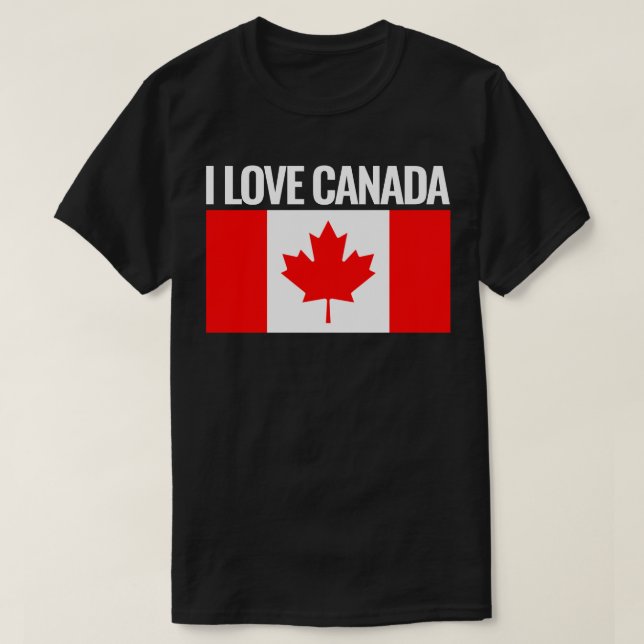 i kärlek canada T-Shirt (Design framsida)