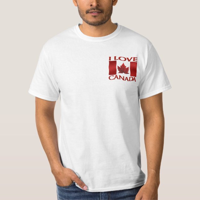 I Kärlek Canada T-shirt Canada Souvenir Manar Shir (Framsida)