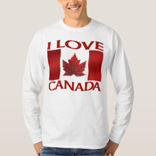 I Kärlek Canada T-shirt Canada Souvenir Sports Shi