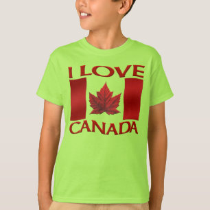 I Kärlek Canada T-shirt Organic Girl's Canada Shir