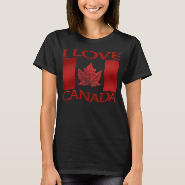 I Kärlek Canada T-shirt Organic Women's Canada Tee (Framsida)
